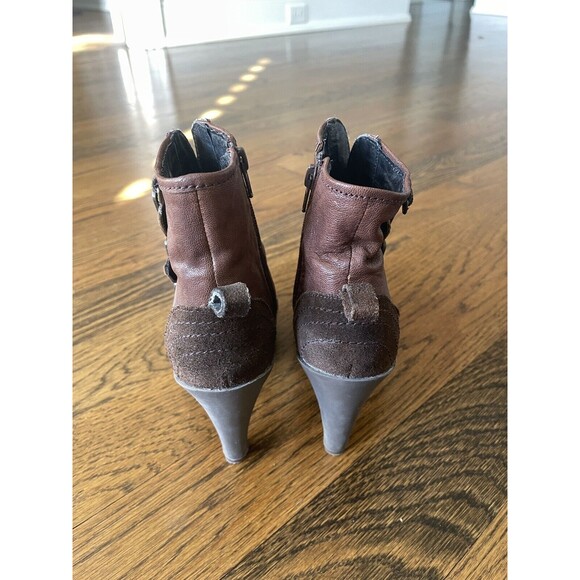 Jump For The People Women's leather heeled ankle bootsSize US7 - Picture 5 of 10